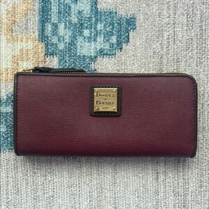 Dooney & Bourke zip around wallet